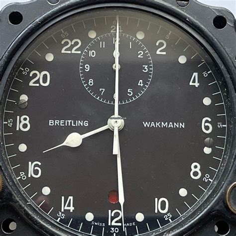 wakmann breitling 8 day aircraft clock for sale|breitling wakmann aircraft watches.